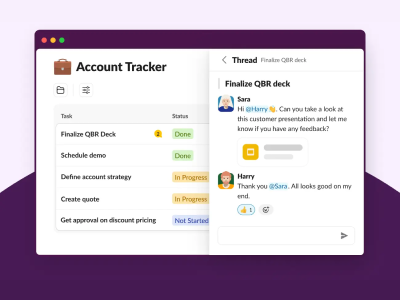 Lists by Slack Screenshot